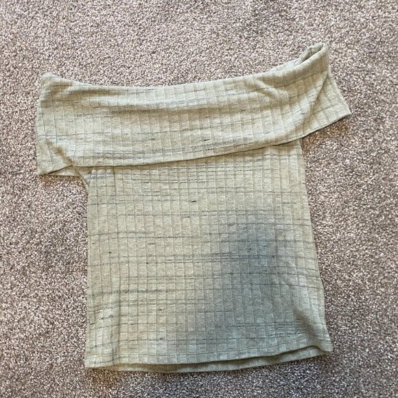 NWOT‎ Ardene Off the Shoulder Ribbed Fitted Shirt Top Women's Size Small - Picture 5 of 6